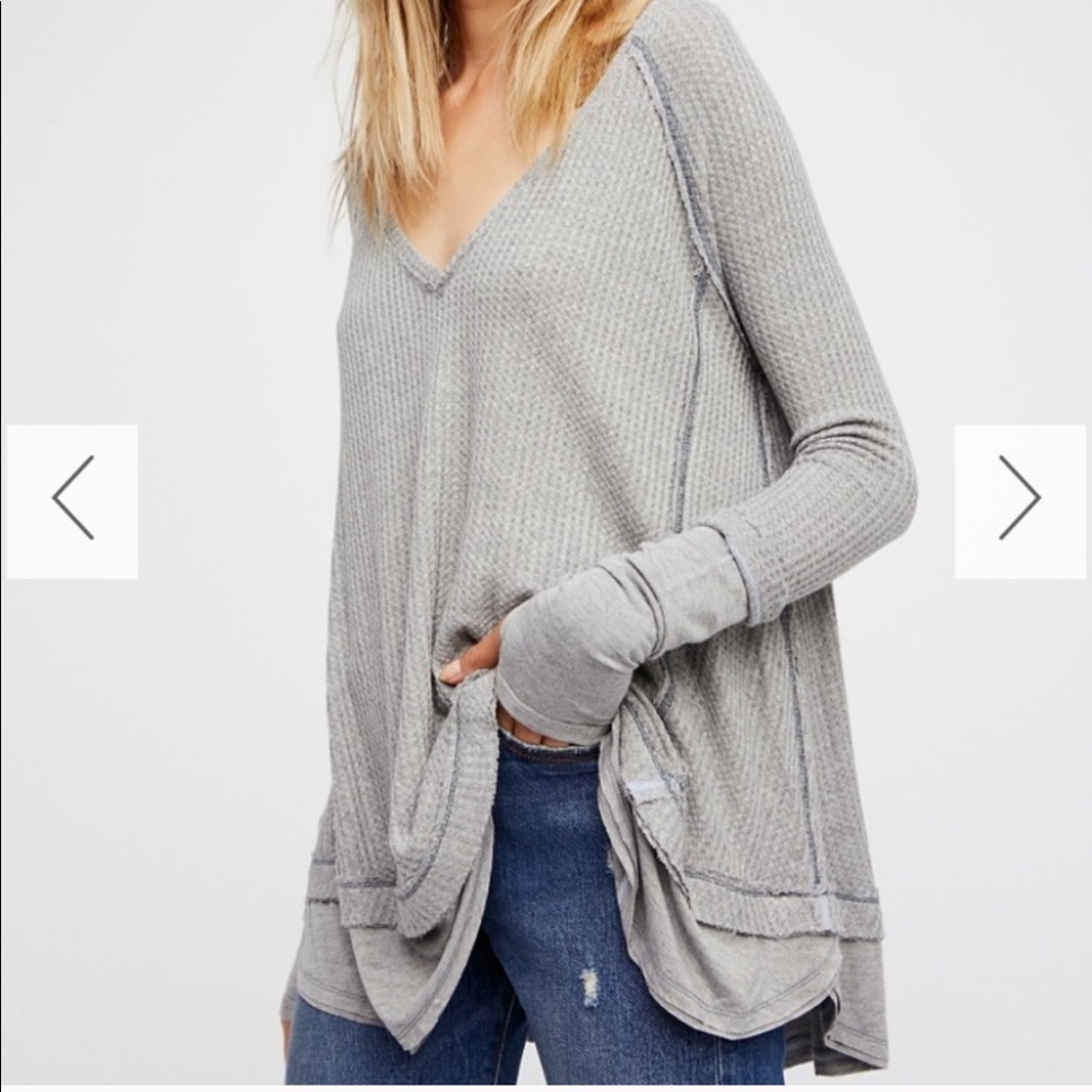 Free People Laguna Thermal long sleeve tee